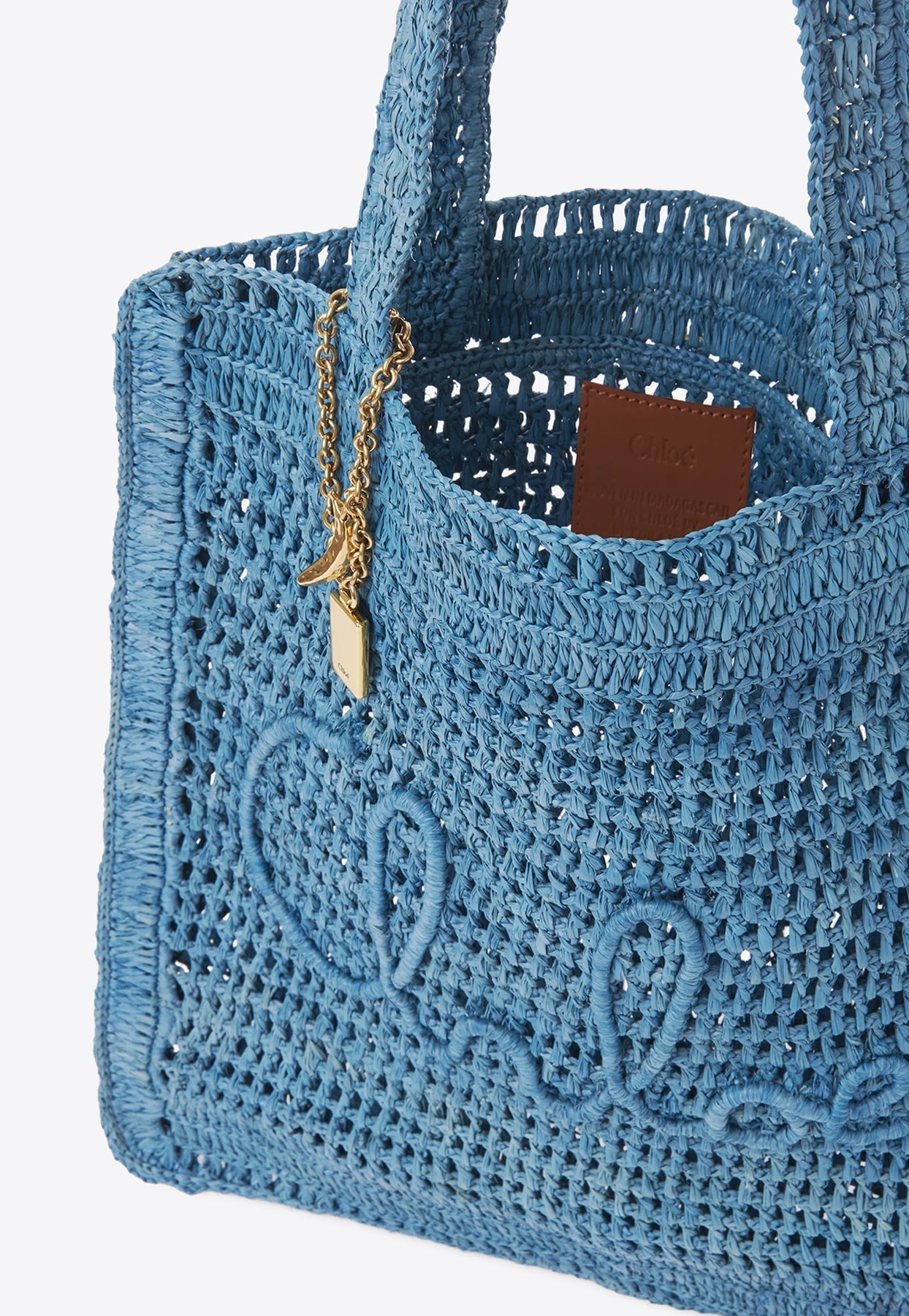 Summer Banana Woven-Raffia Cabas Bag