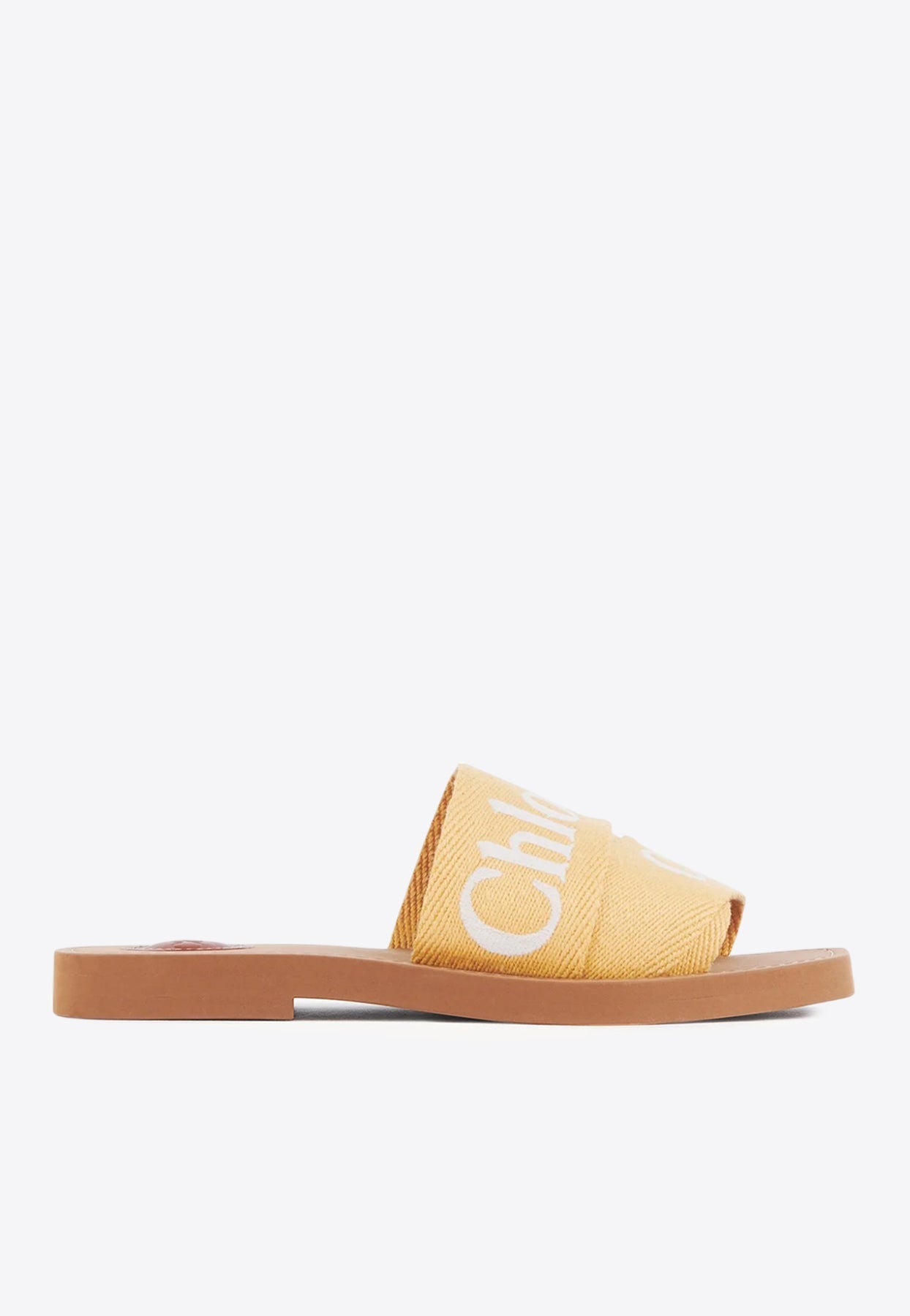 Woody Logo Embroidered Flat Slides