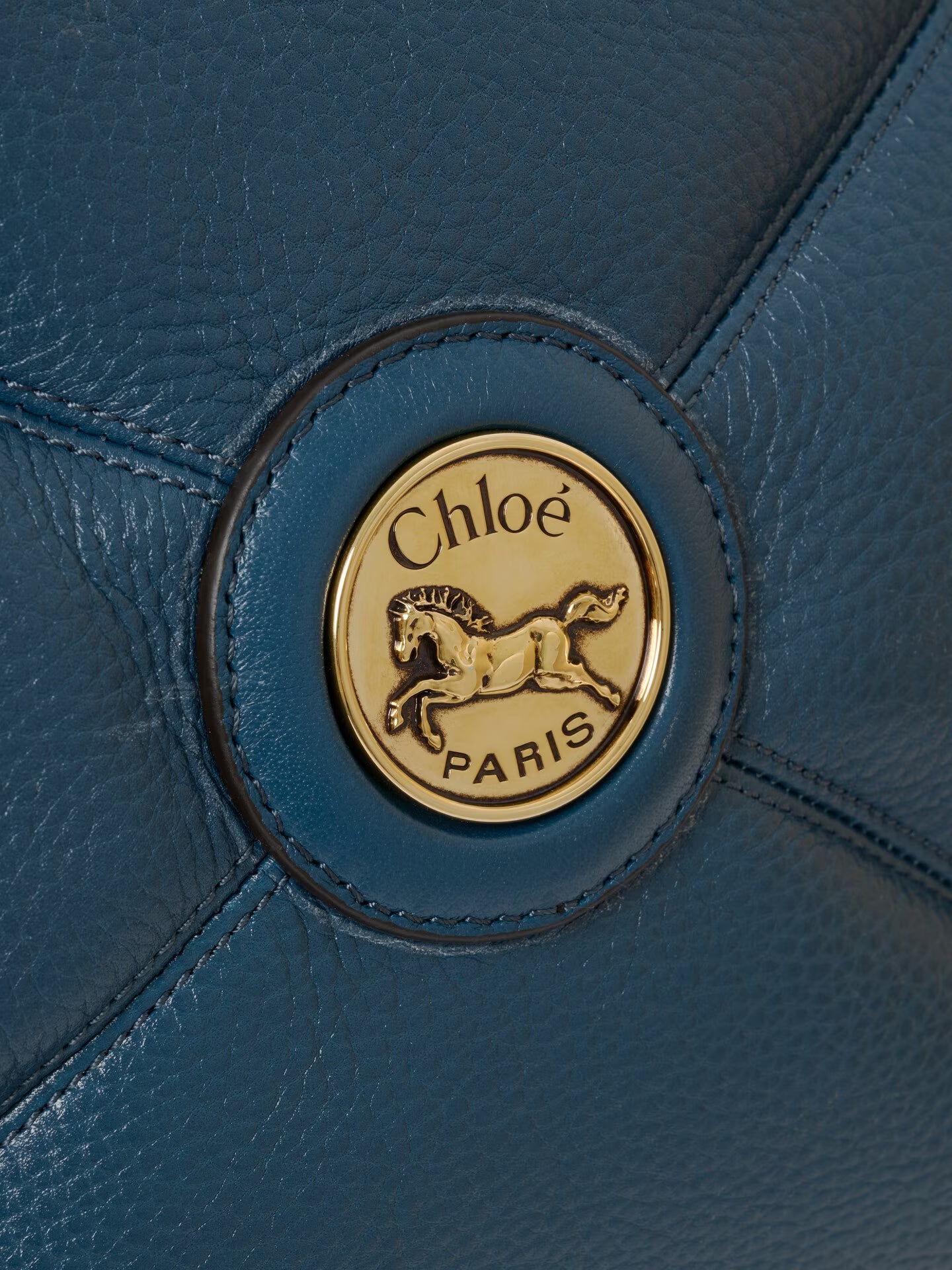 SAC CABAS EAST-WEST CHLOÉ BALLOON EN CUIR GRAINÉ